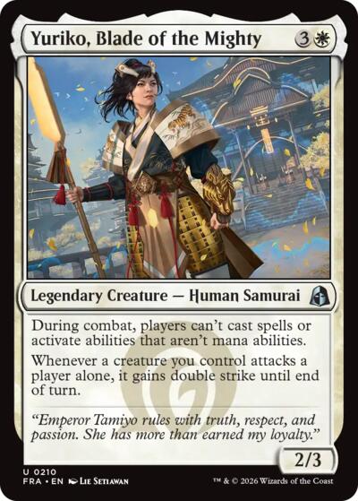 2026 Magic: The Gathering: Reality Fracture (FRA) - Yuriko Blade of the Mighty (#210, Uncommon) (, Near Mint)