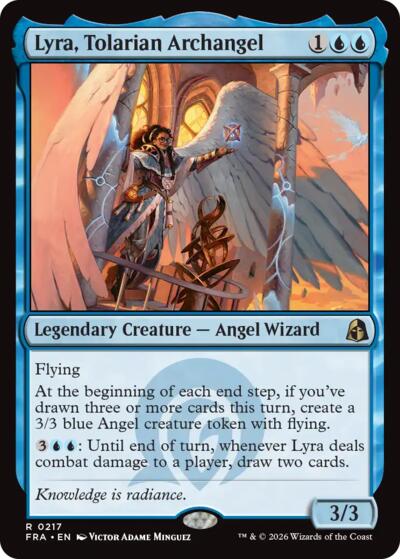 2026 Magic: The Gathering: Reality Fracture (FRA) - Lyra Tolarian Archangel (#217, Rare) (, Near Mint)