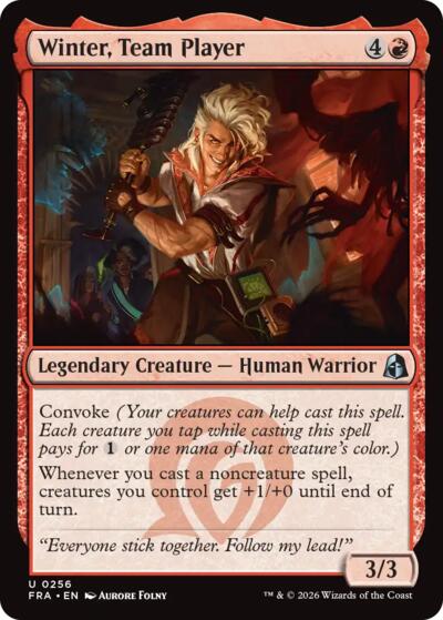 2026 Magic: The Gathering: Reality Fracture (FRA) - Winter Team Player (#256, Uncommon) (, Near Mint)