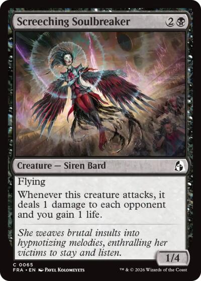 2026 Magic: The Gathering: Reality Fracture (FRA) - Screeching Soulbreaker (#65, Common) (, Near Mint)
