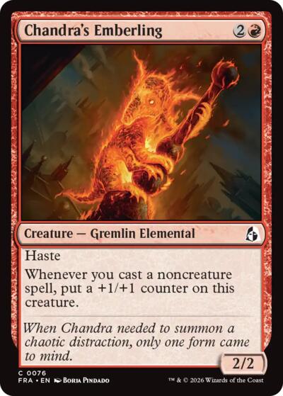 2026 Magic: The Gathering: Reality Fracture (FRA) - Chandras Emberling (#76, Common) (, Near Mint)