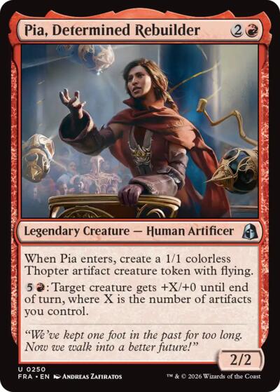 2026 Magic: The Gathering: Reality Fracture (FRA) - Pia Determined Rebuilder (#250, Uncommon) (, Near Mint)