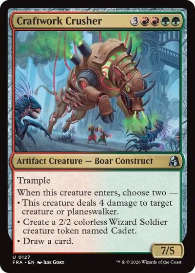 2026 Magic: The Gathering: Reality Fracture (FRA) - Craftwork Crusher (#127, Uncommon) (, Near Mint)