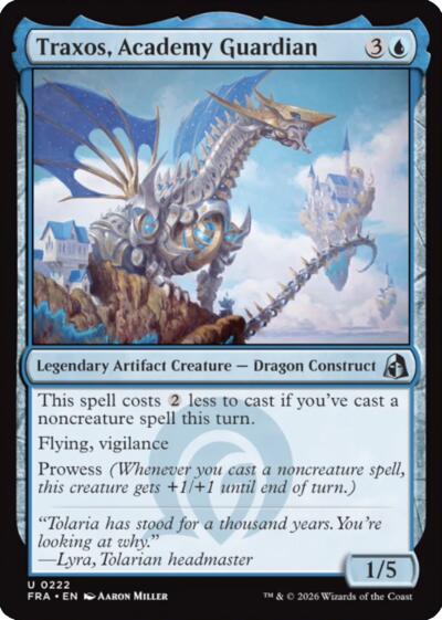 2026 Magic: The Gathering: Reality Fracture (FRA) - Traxos Academy Guardian (#222, Uncommon) (, Near Mint)