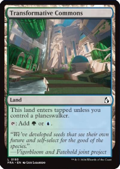 2026 Magic: The Gathering: Reality Fracture (FRA) - Transformative Commons (#193, Land)
