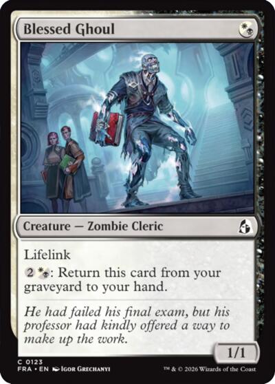 2026 Magic: The Gathering: Reality Fracture (FRA) - Blessed Ghoul (#123, Common) (, Near Mint)