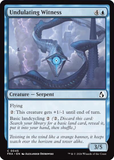 2026 Magic: The Gathering: Reality Fracture (FRA) - Undulating Witness (#45, Common) (, Near Mint)