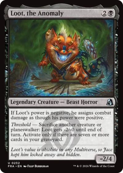 2026 Magic: The Gathering: Reality Fracture (FRA) - Loot the Anomaly (#232, Uncommon) (, Near Mint)