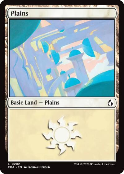 2026 Magic: The Gathering: Reality Fracture (FRA) - Plains 0282 (#282, Land) (, Near Mint)