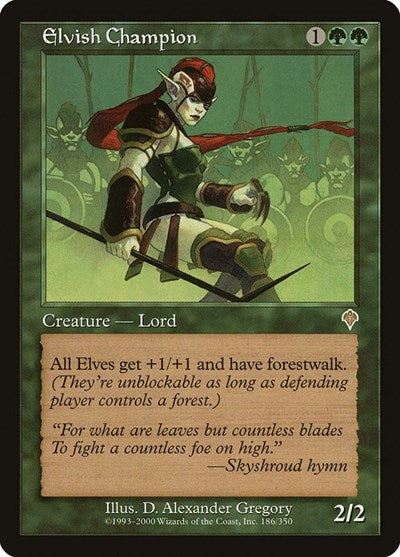 2000 Magic: The Gathering: Invasion (INV) - Elvish Champion (#186, Rare) (, Near Mint)