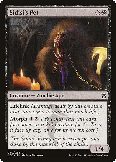 2014 Magic: The Gathering: Khans of Tarkir (KTK) - Sidisis Pet (#90, Common) (, Moderately Played)