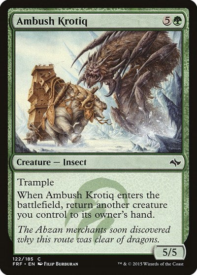 2015 Magic: The Gathering: Fate Reforged (FRF) - Ambush Krotiq (#122, Common) (, Lightly Played)