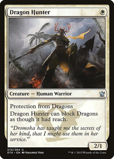 2015 Magic: The Gathering: Dragons of Tarkir (DTK) - Dragon Hunter (#10, Uncommon) (, Near Mint)
