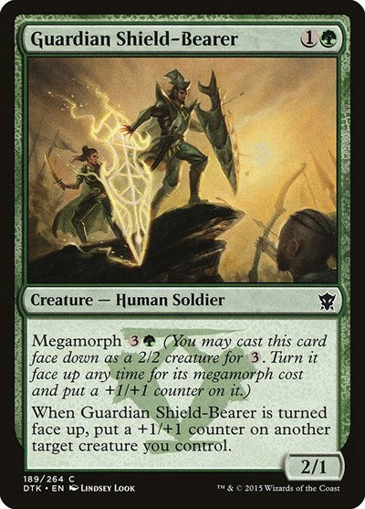 2015 Magic: The Gathering: Dragons of Tarkir (DTK) - Guardian Shield Bearer (#189, Common) (, Lightly Played)