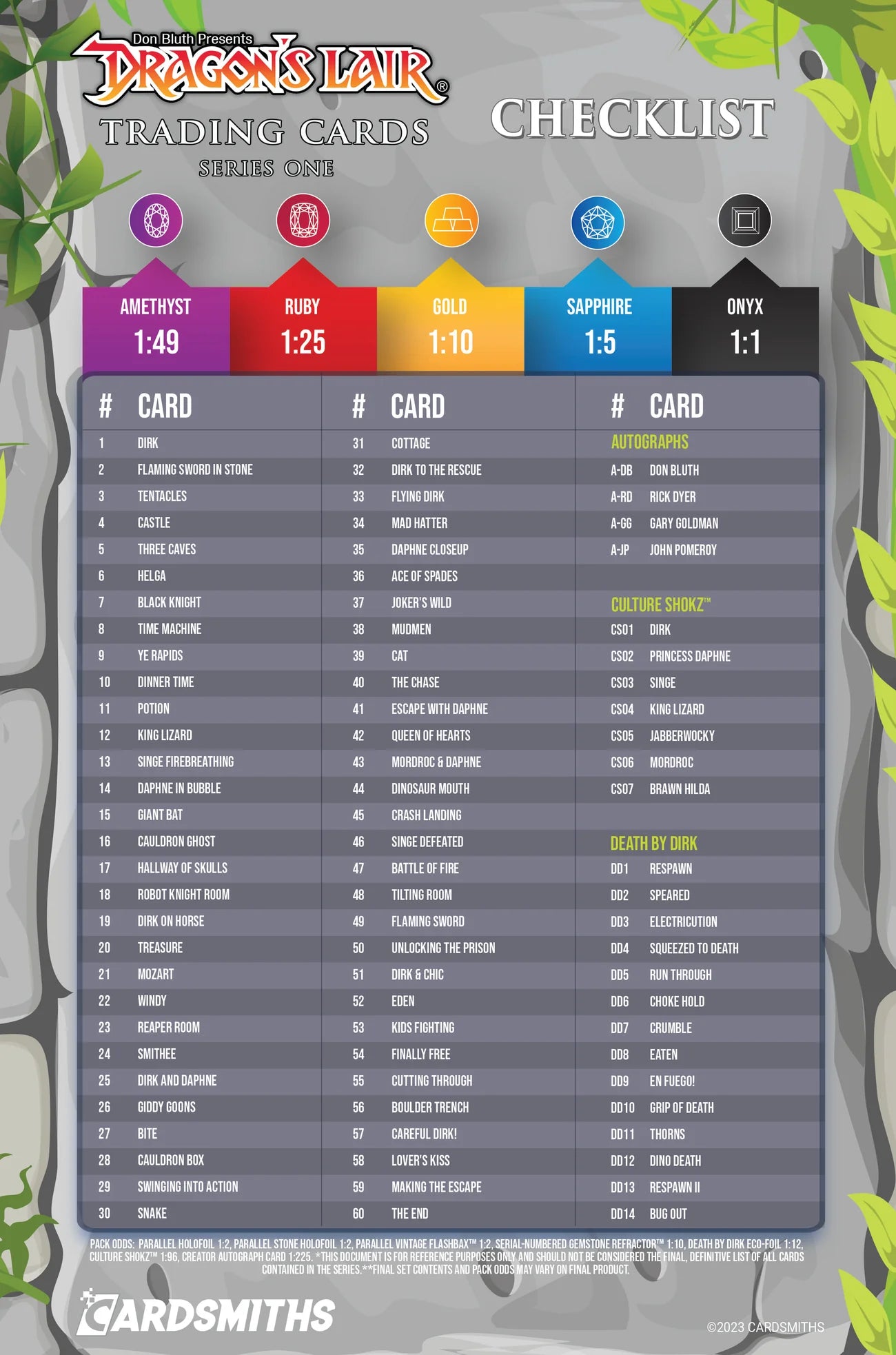 DRAGON'S LAIR TRADING CARDS SERIES 1 COLLECTOR BOX