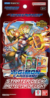Digimon starter deck card game protector of light