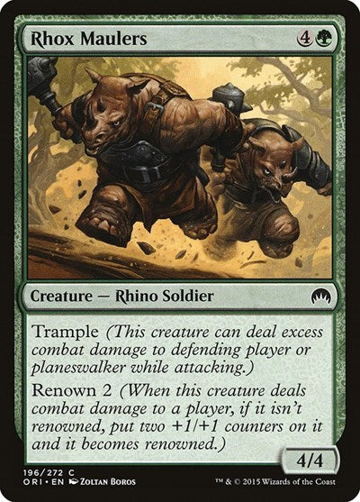 2015 Magic: The Gathering: Magic Origins (ORI) - Rhox Maulers (#196, Common) (, Lightly Played)