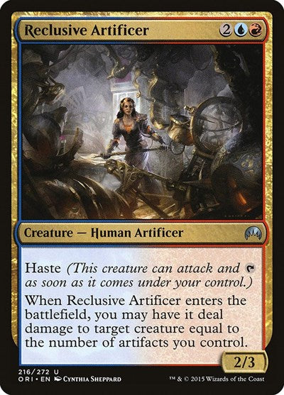 2015 Magic: The Gathering: Magic Origins (ORI) - Reclusive Artificer (#216, Uncommon) (, Near Mint)