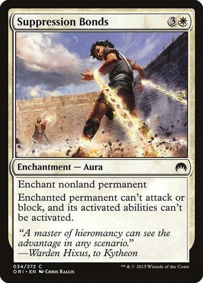 2015 Magic: The Gathering: Magic Origins (ORI) - Suppression Bonds (#34, Common) (, Near Mint)