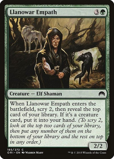2015 Magic: The Gathering: Magic Origins (ORI) - Llanowar Empath (#185, Common) (, Lightly Played)