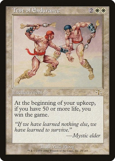 2002 Magic: The Gathering: Judgment (JUD) - Test of Endurance (#29, Rare) (, Moderately Played)