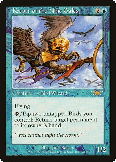2003 Magic: The Gathering: Legions (LGN) - Keeper of the Nine Gales (#42, Rare) (, Moderately Played)