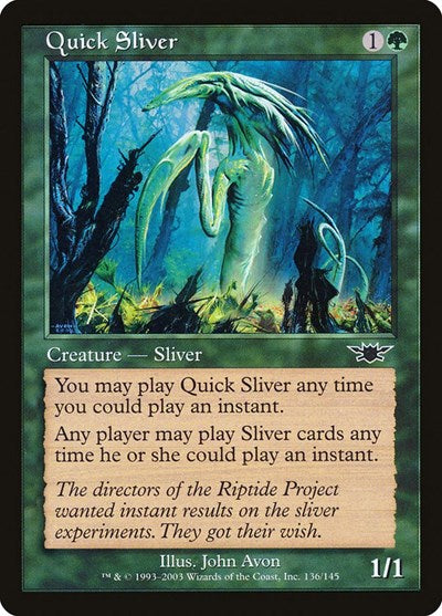 2003 Magic: The Gathering: Legions (LGN) - Quick Sliver (#136, Common)