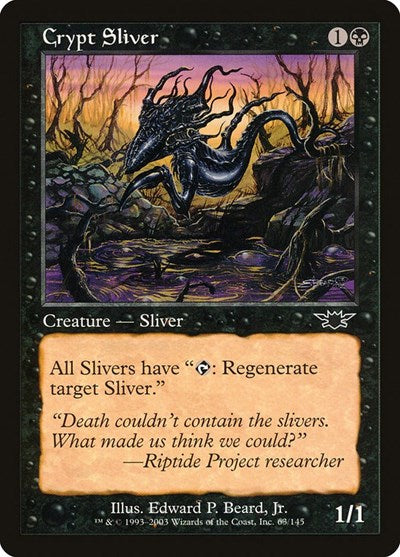 2003 Magic: The Gathering: Legions (LGN) - Crypt Sliver (#63, Common) (, Moderately Played)