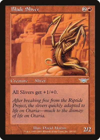 2003 Magic: The Gathering: Legions (LGN) - Blade Sliver (#88, Uncommon) (, Moderately Played)