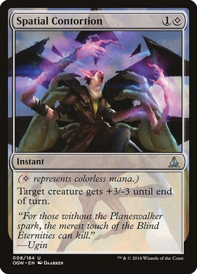 2016 Magic: The Gathering: Oath of the Gatewatch (OGW) - Spatial Contortion (#8, Uncommon) (, Near Mint)