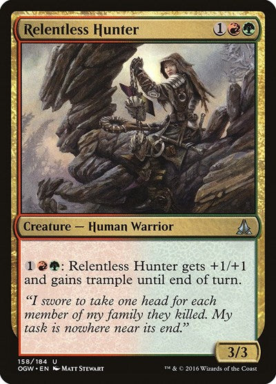 2016 Magic: The Gathering: Oath of the Gatewatch (OGW) - Relentless Hunter (#158, Uncommon) (, Near Mint)