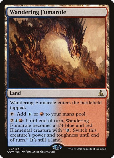 2016 Magic: The Gathering: Oath of the Gatewatch (OGW) - Wandering Fumarole (#182, Rare) (, Lightly Played)