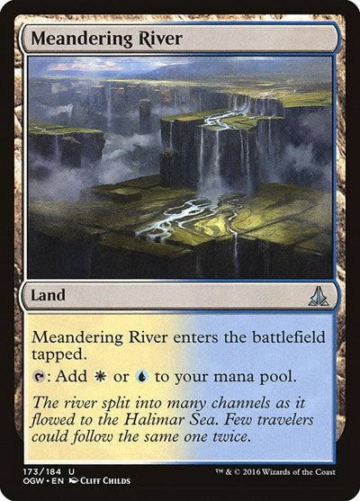 2016 Magic: The Gathering: Oath of the Gatewatch (OGW) - Meandering River (#173, Uncommon) (, Lightly Played)