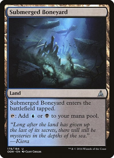 2016 Magic: The Gathering: Oath of the Gatewatch (OGW) - Submerged Boneyard (#178, Uncommon) (, Lightly Played)