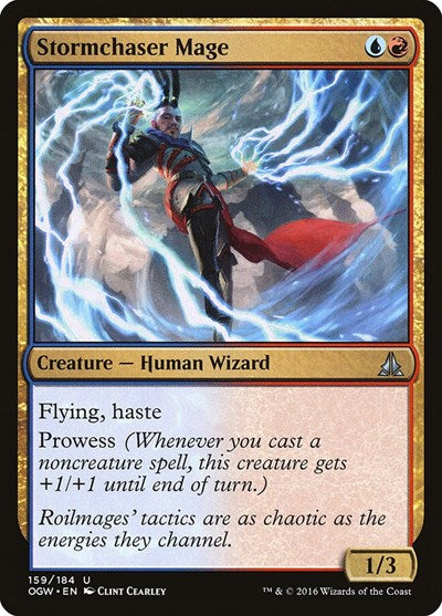 2016 Magic: The Gathering: Oath of the Gatewatch (OGW) - Stormchaser Mage (#159, Uncommon) (, Near Mint)