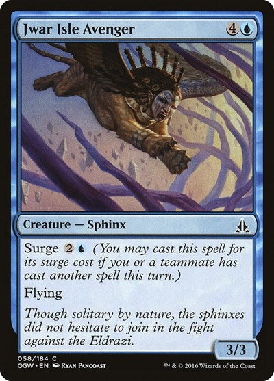 2016 Magic: The Gathering: Oath of the Gatewatch (OGW) - Jwar Isle Avenger (#58, Common) (, Lightly Played)
