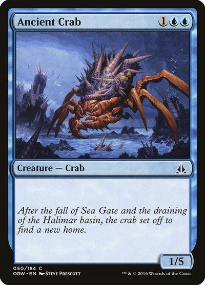 2016 Magic: The Gathering: Oath of the Gatewatch (OGW) - Ancient Crab (#50, Common) (, Lightly Played)