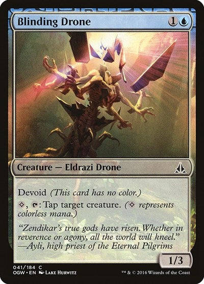 2016 Magic: The Gathering: Oath of the Gatewatch (OGW) - Blinding Drone (#41, Common) (, Moderately Played)