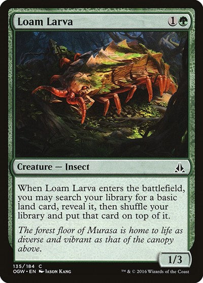 2016 Magic: The Gathering: Oath of the Gatewatch (OGW) - Loam Larva (#135, Common)