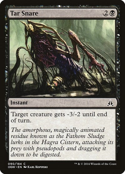 2016 Magic: The Gathering: Oath of the Gatewatch (OGW) - Tar Snare (#90, Common) (, Lightly Played)