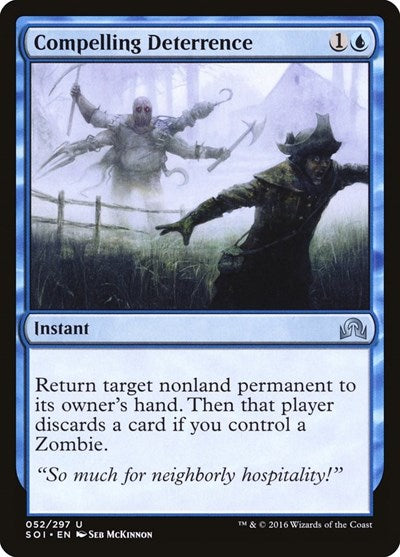 2016 Magic: The Gathering: Shadows over Innistrad (SOI) - Compelling Deterrence (#52, Uncommon) (, Lightly Played)