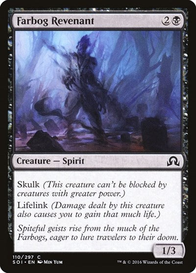 2016 Magic: The Gathering: Shadows over Innistrad (SOI) - Farbog Revenant (#110, Common) (, Moderately Played)
