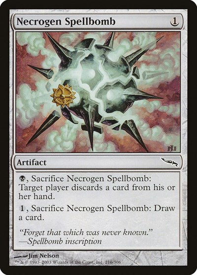 2003 Magic: The Gathering: Mirrodin (MRD) - Necrogen Spellbomb (#216, Common) (, Near Mint)