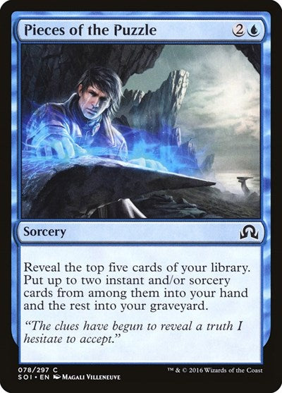 2016 Magic: The Gathering: Shadows over Innistrad (SOI) - Pieces of the Puzzle (#78, Common) (, Lightly Played)