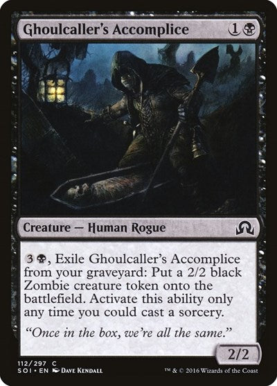2016 Magic: The Gathering: Shadows over Innistrad (SOI) - Ghoulcallers Accomplice (#112, Common) (, Lightly Played)