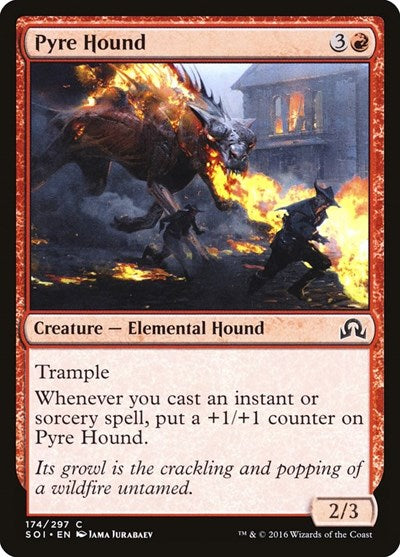 2016 Magic: The Gathering: Shadows over Innistrad (SOI) - Pyre Hound (#174, Common) (, Lightly Played)