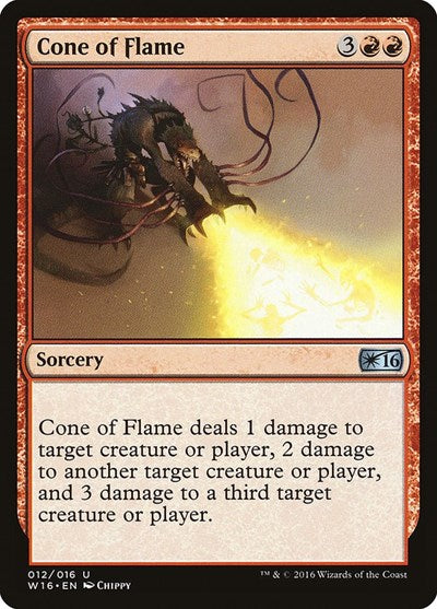 2016 Magic: The Gathering: Welcome Deck 2016 (W16) - Cone of Flame (#12, Uncommon) (, Near Mint)