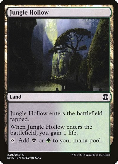 2016 Magic: The Gathering: Eternal Masters (EMA) - Jungle Hollow (#239, Common) (, Lightly Played)