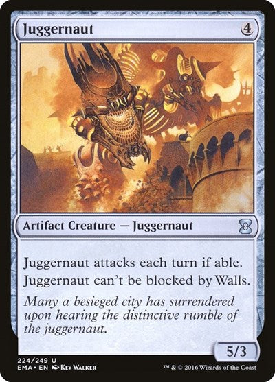 2016 Magic: The Gathering: Eternal Masters (EMA) - Juggernaut (#224, Uncommon) (, Moderately Played)