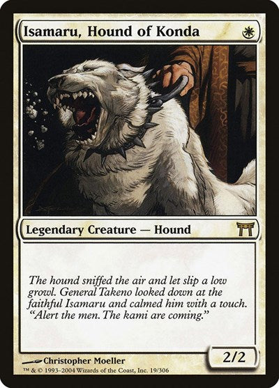 2004 Magic: The Gathering: Champions of Kamigawa (CHK) - Isamaru Hound of Konda (#19, Rare) (, Near Mint)